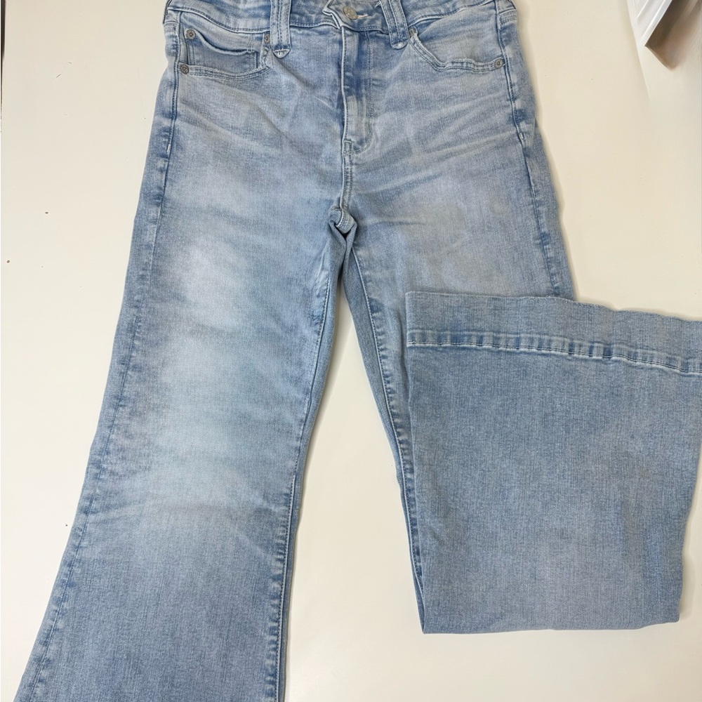 American Eagle Outfitters Sky Blue Wide Leg Jeans